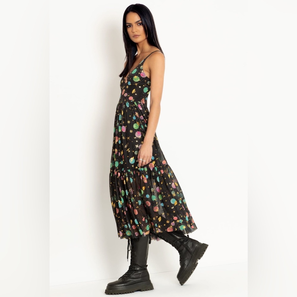 💥NWT Blackmilk Space Tourist Sheer Midaxi Dress ~ LIMITED Size XS - Picture 4 of 14